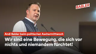 „Wir fürchten uns vor nichts und niemandem!” Andi Bablers Rede beim politischen Aschermittwoch