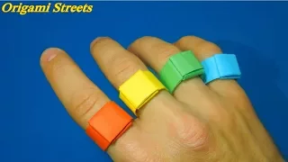 How to make a ring out of paper. Infinity rings made of paper.