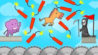 ИГРА ДЛЯ БЫВШИХ ДРУЗЕЙ! КОЛЛЕКТИВНОЕ БЕССОЗНАТЕЛЬНОЕ В Ultimate Chicken Horse!