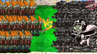 99999 Gargantuar vs 99 Football Zombie vs All Pea Pvz - Plants vs Zombies