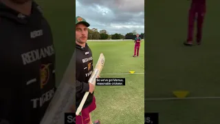 How good is Marnus Labuschagne at catching… he can do it blind!