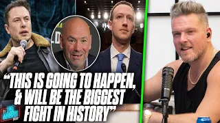 Dana White Says He Is Working To Organize Elon Musk vs Mark Zuckerberg Cage Fight | Pat McAfee React