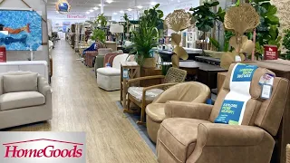 HOMEGOODS SHOP WITH ME ARMCHAIRS COFFEE TABLES SOFAS DECOR FURNITURE SHOPPING STORE WALK THROUGH