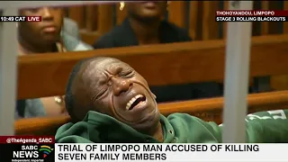 Limpopo man accused of killing seven family members breaks down in court