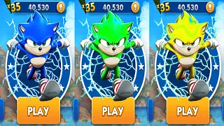Sonic Dash - Movie Sonic Blue vs Green Yellow vs All Bosses Zazz Eggman - All 60 Characters Unlocked