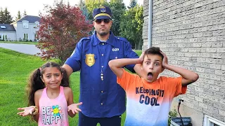 Полицейский учит Хайди и Зидан как нельзя себя вести