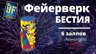 Салютная установка "Бестия"  6 залпов (фас.36/1) (арт.TB32)