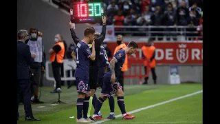 Lionel Messi PSG Debut! vs Reims - Away ( 2021-22 ) English Commentary HD 1080p - Highlights