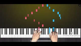 Secret Garden | waterfall version | piano tutorial | (50% speed)