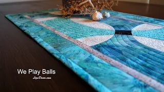 We Play Balls - Patchwork Mini Tutorial #lizadecor sewing curves