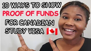 HOW TO SHOW PROOF OF FUNDS FOR CANADIAN STUDY VISA🇨🇦🇨🇦 AS AN INTERNATIONAL STUDENT.