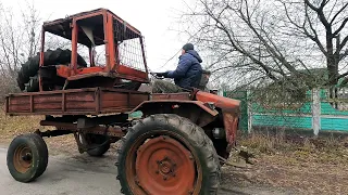 Купил Т-16. Перегоняю своим ходом, солярка убегает...2ч.