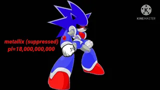 dark sonic vs metallix power levels and hypothetical forms power levels