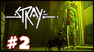 Stray - Playthrough Part 2 - Recovering Memories and Making Friends! (PC, PS4, PS5)