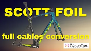 Scott Foil 2019 full cables integration.