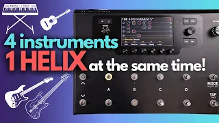 Can A Full Band Use 1️⃣ HELIX? // 4 Instruments w/ Line 6 Helix