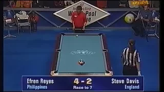 Efren Reyes vs Steve Davis | 1999 World Pool League