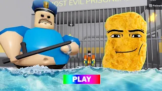Barry Eats Gegagedigedagedago at 3AM in Real Life BARRY'S PRISON RUN Scary Obby Roblox All Bosses