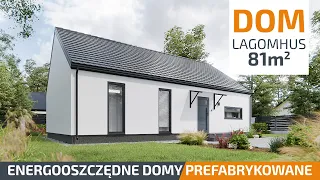 LAGOMHUS  - 81,35 m² - Prezentacja projektu energooszczędnego domu prefabrykowanego