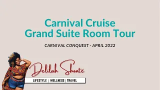 Carnival Conquest Grand Suite Room Tour