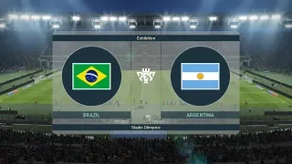 PES 2019 | BRAZIL vs ARGENTINA Full Match | amazing goals | NEYMAR vs MESSI Gameplay PC