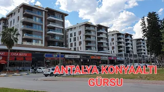 Antalya Konyaalti Gürsu Street - Beautiful Touristic Place | Walking Tour | Türkiye 🇹🇷