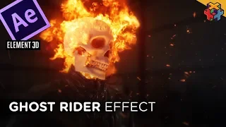 Ghost Rider 🔥💀FLAMING SKULL💀🔥 In After Effects