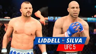 Chuck Liddell vs Wanderlei Silva (PRIDE) | UFC 5 | BossG Gaming