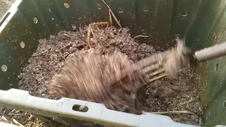 Propagating Black Soldier Fly Larvae - Mixing & Aerating Food Scrap