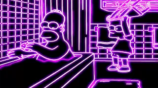 Bart Hits Homer With Chair Vocoded To Gangsta's Paradise, Miss The Rage, Megalovania, Giorno's Theme