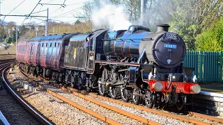 Black 5  No. 44871 (98571) at Durham on "The Edinburgh Flyer" railtour 1Z47 : York – Edinburgh