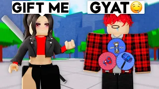 I Became E-GIRL METAL BAT, And He GIFTED EVERY GAMEPASS.. (The Strongest Battlegrounds)