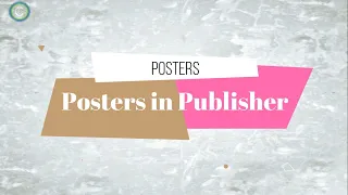 How To Create Simple Posters in Microsoft Publisher.- Part One  (Tutorial For Total Beginners)