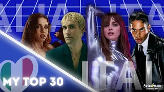 🇮🇹SANREMO 2024 | Top 30 (Italy Eurovision 2024)🇮🇹