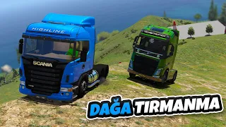 Süper Güçlü Tırlar Dağa Tırmanmaya Çalışıyor - GTA 5