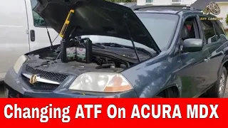 How To DRAIN AND TOP UP Transmission Fluid On Acura MDX | ATF