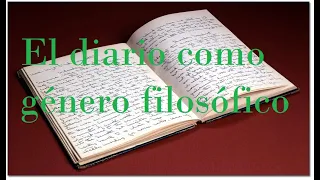 El diario como género filosófico