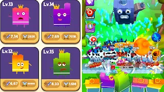 NUMBER CUBE WAR MERGE IDLE - Merge Battles GamePlay - iOS, Android Part 4