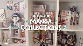 Reorganize my manga collection! ASMR manga shelving 🎏