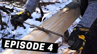 Building A Log Cabin | Ep. 4 | Winter came early! But the work continues
