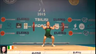 2015 European Weightlifting 53 kg Group B