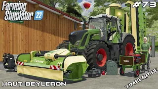 Testing KRONE mowers in GRASS FIELDS | Animals on Haut-Beyleron | Farming Simulator 22 | Episode 73