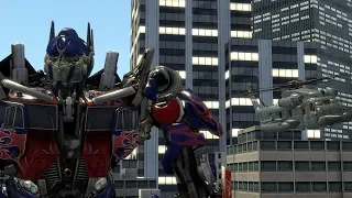 Optimus Prime Vs Blackout Transformers Fight Scene SFM animation