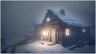 Howling Blizzard Sounds at a Frozen Hut┇Heavy Wind Storm & Loud Blowing Snow for Sleeping