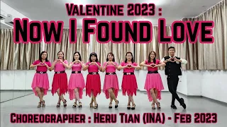 D'LEYDIES | VALENTINE 2023 : Now I Found Love  | LINE DANCE | Easy Intermediate | Heru Tian