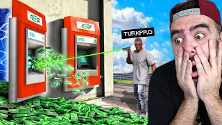 ATM MAKINESINE ATEŞ EDIN PARA YAGIYOR GERCEKMIŞ ?  - GTA 5 MODS