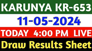 11-05-2024 KARUNYA KR-653 LOTTERY RESULT TODAY | Today Kerala Lottery Result 11-05-2024 | MKTS CHART