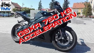 Suzuki GSXR 750 k6 - Acceleration test 0-200kmph