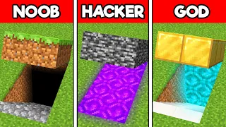 NOOB vs PRO vs HACKER de PASSAGEM SECRETA no MINECRAFT!