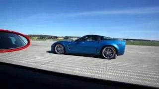 Chevrolet Corvette ZR1 vs  DMS / SMR 911 turbo (997) Stage II 6-speed